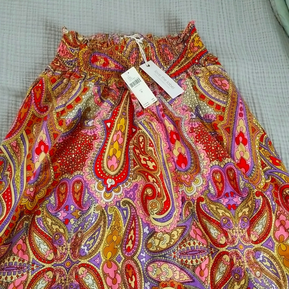 NWT anthropologie maxi skirt paisley maxi skirt cotton maxi skirt anthro skirt
